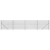 vidaXL Gard plasă de s&acirc;rmă cu bordură, antracit, 1,4x10 m