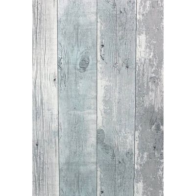 Noordwand Tapet "Topchic Wooden Planks", gri și albastru