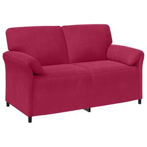 vidaXL Canapea cu 2 locuri Roșu Vin 158 x 83 x 95 cm Catifea