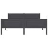 vidaXL Cadru de pat, gri, 160x200 cm, lemn masiv de pin