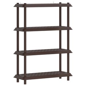 vidaXL Unitate de rafturi 4 niveluri 100 x 40 x 136,5 cm PP Maro