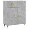 vidaXL Dulap, gri beton, 69,5x34x90 cm, lemn compozit