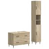 vidaXL Set de dulapuri pentru baie, 2 piese HAARLEM Stejar Sonoma