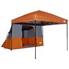 vidaXL Set Cort pentru Camping 2 pcs Portocaliu Tafetă și Material