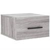 vidaXL Noptieră montată pe perete gri Sonoma 35x35x20 cm