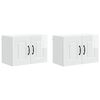 vidaXL Panou mașină de spălat vase Kalmar 2 pcs Alb lucios