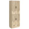 vidaXL Set de Dulapuri 2 pcs Stejar Sonoma Lemn prelucrat