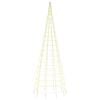 vidaXL Pom de Crăciun LED pe st&acirc;lp 550 LED-uri Alb Cald 300 cm