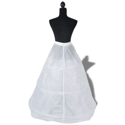 Jupon pentru rochie de mireasă, alb