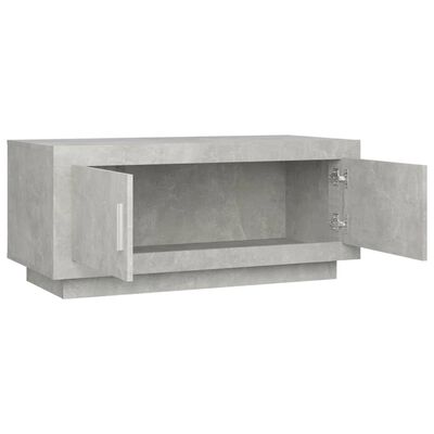 vidaXL Măsuță de cafea, gri beton, 102x50x45 cm, lemn compozit