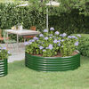 vidaXL Jardinieră grădină verde 140x140x36cm oțel galvanizat