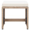 vidaXL Set mobilier de exterior cu perne, 15 piese, bej, poliratan