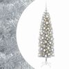 vidaXL Brad de Crăciun artificial &icirc;ngust cu globuri 180 cm 300 LED-uri