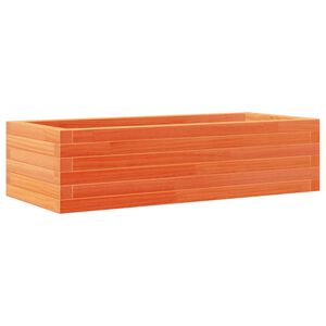 vidaXL Jardinieră de grădină, maro ceruit, 90x40x23 cm, lemn masiv pin