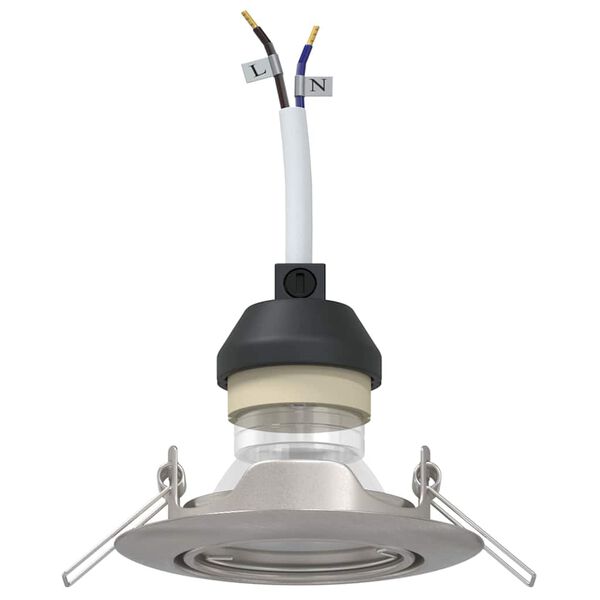 vidaXL Spot 12 pcs Argintiu 9 x 9 x 2.5 cm Metal