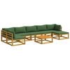 vidaXL Set de canapea 8 buc. natural Lemn Solid de Acacia