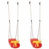 vidaXL Leagăne pentru bebeluși 2 pcs Roșu 36 x 43 x 42 cm Plastic