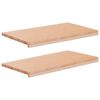 vidaXL Pervazuri 2 buc. natural 80x 40 x 2 cm Lemn de fag masiv