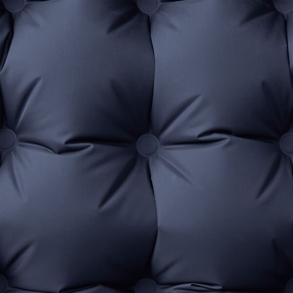 vidaXL Saltea de camping auto-gonflabilă, cu pernă, 1 persoană, gri