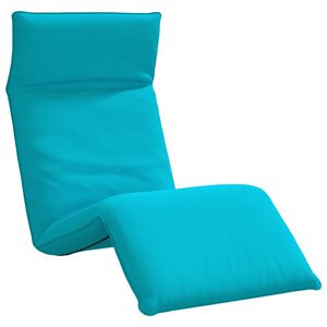 vidaXL Șezlong pliabil, turcoaz, 175x54x8,5 cm, țesătură Oxford