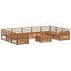 vidaXL Seturi de canapele 10 pcs natural Lemn Solid de Acacia