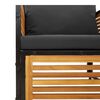 vidaXL Set de canapele de grădină cu perne, 8 piese, lemn masiv acacia