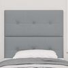 vidaXL Tăblie cap cu headboard Gri deschis 80 cm Piele artificială