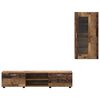 vidaXL Set comodă TV cu sertar cu raft FLORIN Lemn vechi Lemn compozit