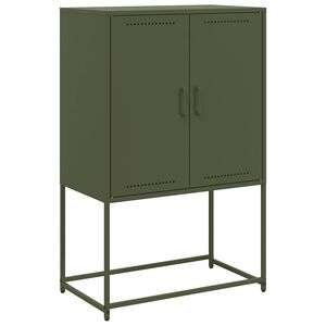 vidaXL Dulap &icirc;nalt, verde măsliniu, 68,5x38,5x107 cm, oțel