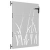 vidaXL Poartă de grădină 85x150 cm, oțel corten, design cu iarbă