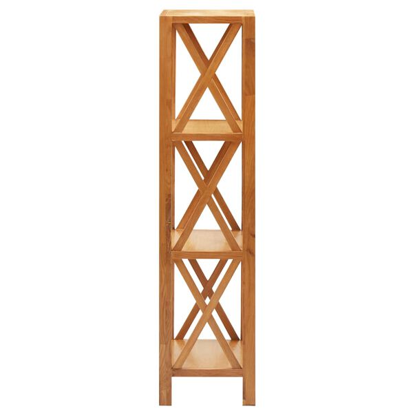 vidaXL Raft cu 4 niveluri, 40 x 30 x 125 cm, lemn masiv de stejar