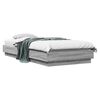 vidaXL Cadru de pat la sol Sonoma gri 80 x 200 cm Lemn prelucrat