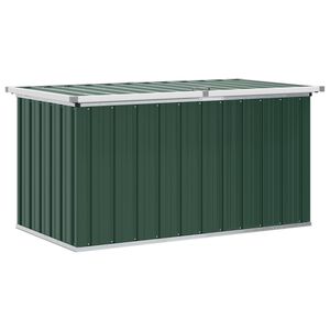 vidaXL Ladă de grădină verde 129x67x65 cm