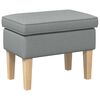 vidaXL Taburet Gri deschis 55 x 35 x 41 cm Țesătură