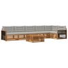 vidaXL Set de canapele de exterior 7 pcs Natural și gri deschis