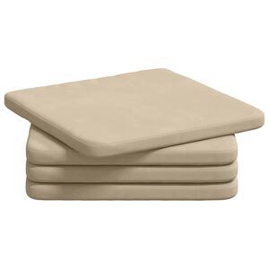 vidaXL Perne de Șezut 4 pcs Crem 40 x 40 x 3 cm
