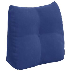 vidaXL Perna pentru spate Albastru Poliție 45 x 24 x 50 cm Catifea