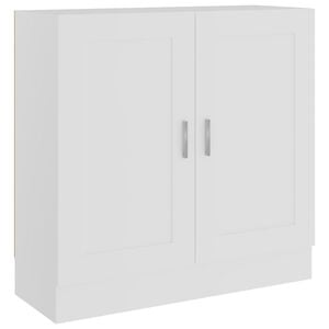 vidaXL Bibliotecă, alb, 82,5x30,5x80 cm, lemn prelucrat