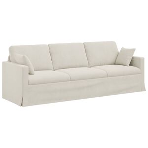 vidaXL Canapea Crem 228 x 78 x 80 cm Catifea