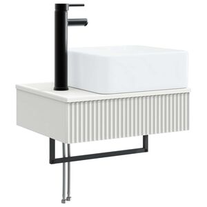 vidaXL Basin de spălare montat pe perete Alb 50 x 41 x 39 cm