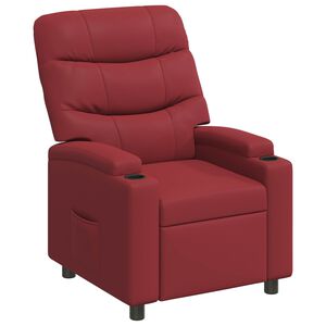 vidaXL Fotoliu recliner Roșu Vin 75 x 93 x 102 cm Țesătură