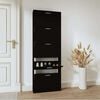 vidaXL Pantofar, negru, 59x17x169 cm, lemn compozit