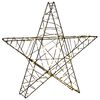 vidaXL Stea de Crăciun 3D 120 LED-uri Alb cald 55 x 53,5 x 10 cm