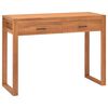 vidaXL Birou cu 2 sertare, 100x40x75 cm, lemn de tec
