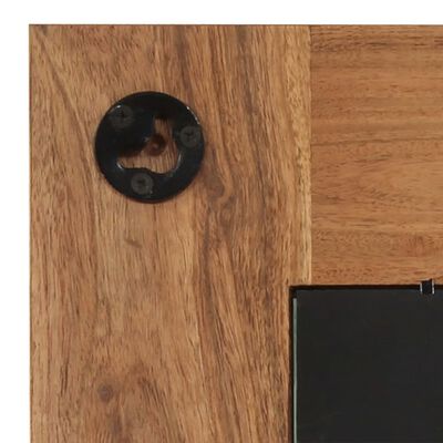 vidaXL Oglindă, lemn masiv de salcâm, 50 x 110 cm