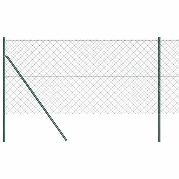 vidaXL St&acirc;lp de gard. Verde 10 x 1,4 m (plasă de 40 x 40 mm)