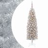 vidaXL Brad de Crăciun artificial &icirc;ngust cu globuri 180 cm 300 LED-uri