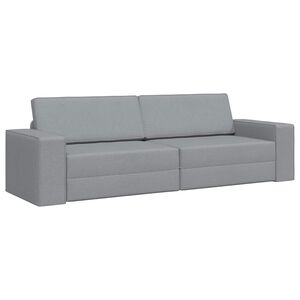 vidaXL Pat canapea Gri deschis 245 x 78 x 77 cm țesătură