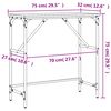 vidaXL Masă consolă, negru, 75x32x75 cm, lemn prelucrat