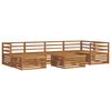vidaXL Set de canapele de exterior 7 pcs natural